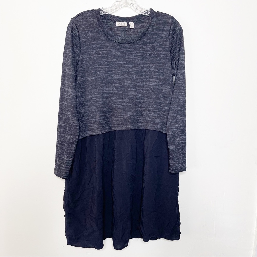 LOGO by Lori Goldstein Black Dress Size Small